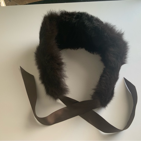 Genuine Rabbit Fur Tie-on Collar - Picture 3 of 7